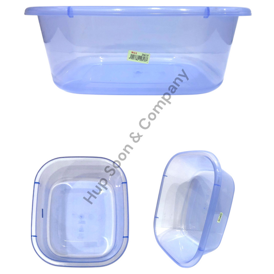 NCI Transparent Rectangle Plastic Basin (NCI-3411-3415)