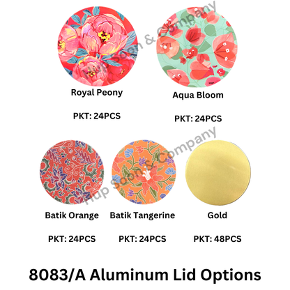 8083 750ML Round PET Container (Aluminium Lid)