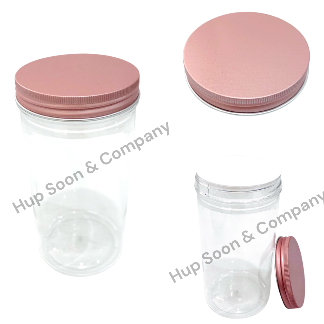 260A 570ML Round PET Container (Aluminium Lid)