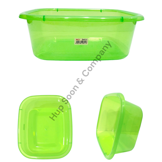 NCI Transparent Rectangle Plastic Basin (NCI-3411-3415)